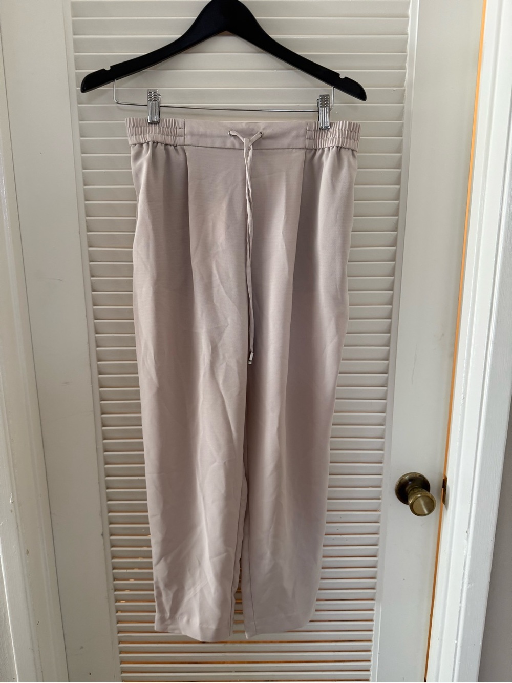 Zara Women's Drawstring Sweatpants - Light Taupe